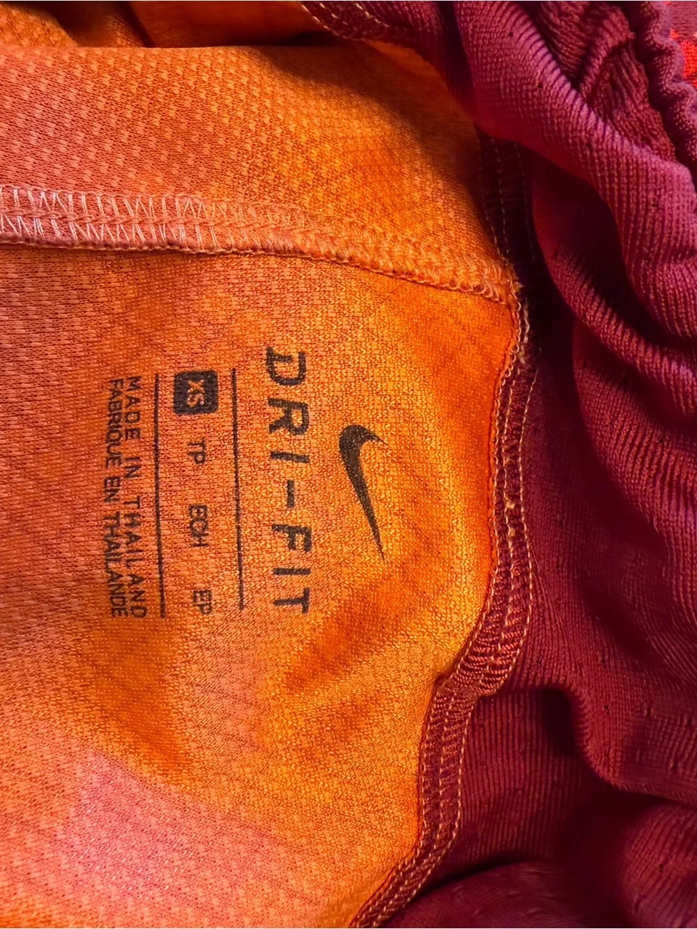 Nike Kids Red & Orange Patterned Athletic Shorts